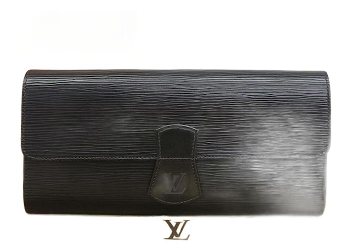 Louis Vuitton Epi Jewelry Pouch M48352 Black Leather  ref.2343721