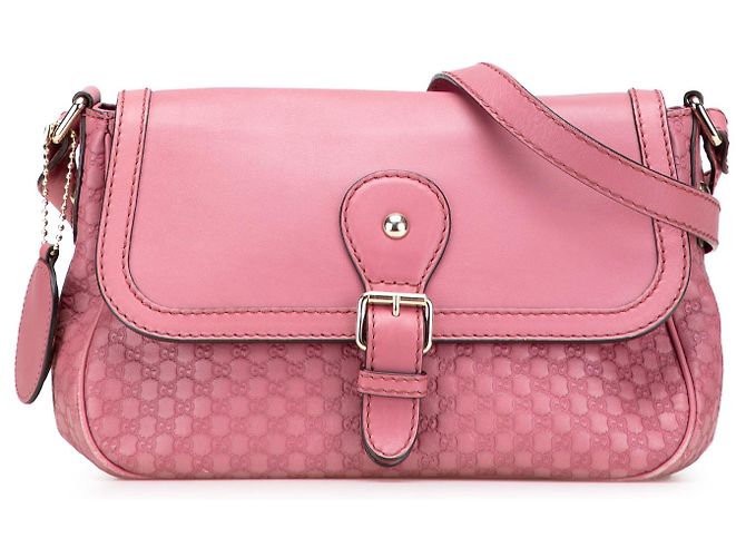 Gucci Pink Microguccissima Sukey Crossbody Rosa
