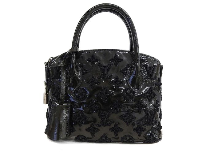 Borsa Lockit BB in Monogram Vernis Louis Vuitton Nera Nero Porpora
