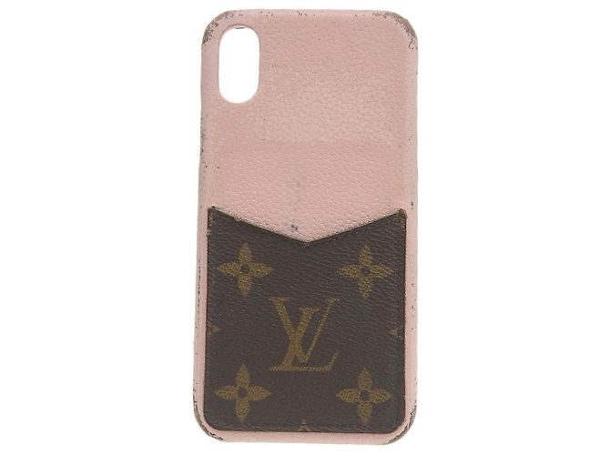 Louis Vuitton Monogram Taiga iPhone Case M68892 Pink