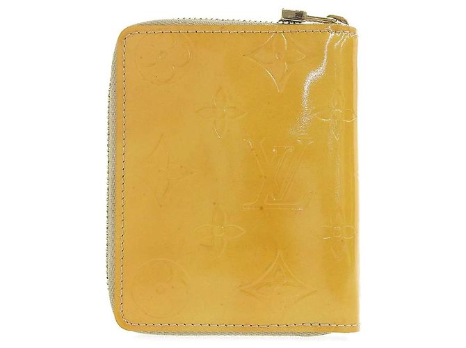 Louis Vuitton Monogram Vernis Bloom Geldbörse M91015 Beige