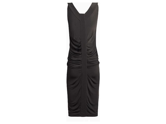 Asymmetrisches schwarzes Kleid John Galliano Drapé Obscur
