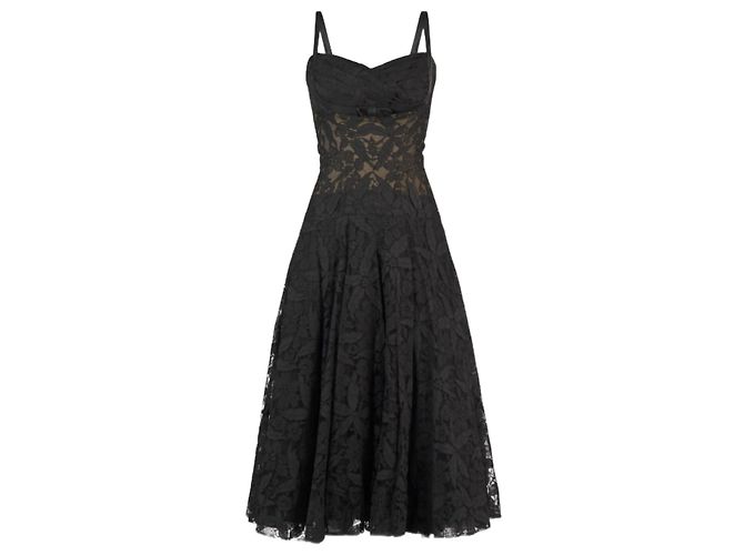 Autre Marque Vestido Ted Lapidus Lys Noir de encaje negro