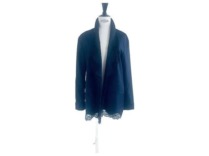 Alexander Wang Rockanzug Blazer gestreift blau mit Kleid