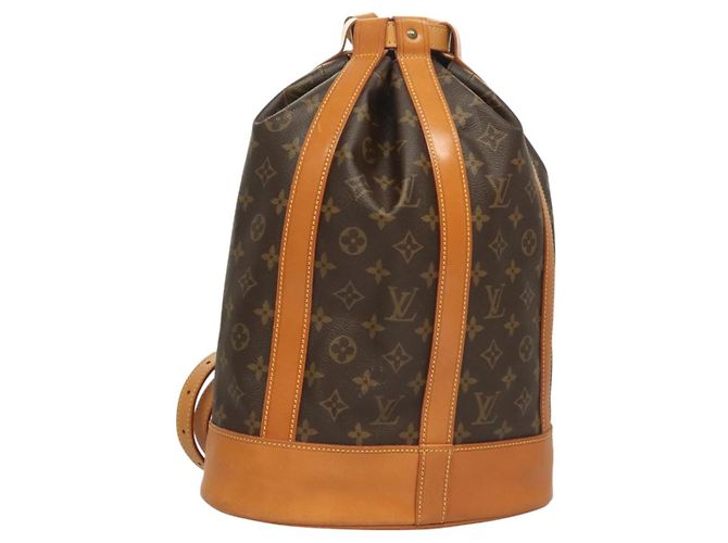 LOUIS VUITTON Monogram Randonnee PM Schultertasche M42243 LV Auth PP714 Monogramm