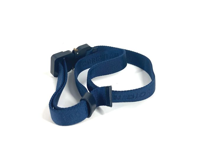 Christian Dior Navy Canvas Belt