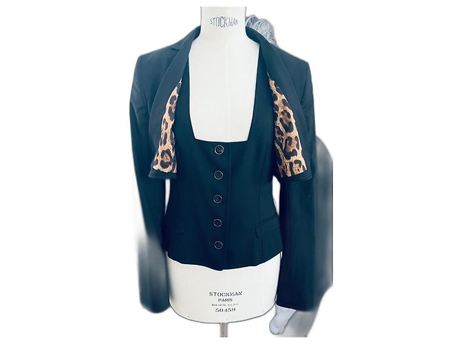 Dolce & Gabbana Wollblazer Schwarz