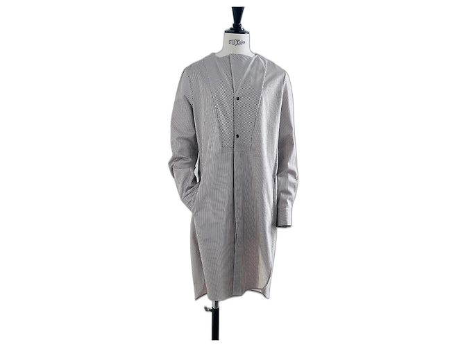 Vestido Strenesse de algodão creme