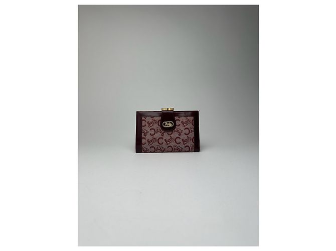 Céline Vintage Celine Macadam Monogram wallet purple