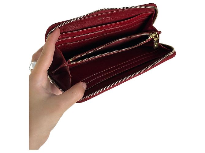 Vintage Miu Miu Leather wallet red
