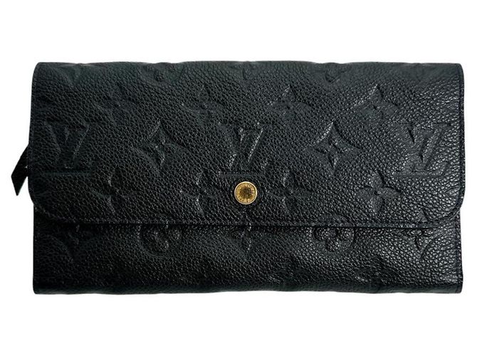 Cartera larga Louis Vuitton Tri-fold en Monogram Empreinte Azul marino