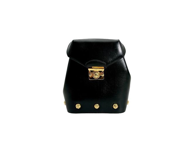 Schwarzer Leder-Rucksack von Salvatore Ferragamo