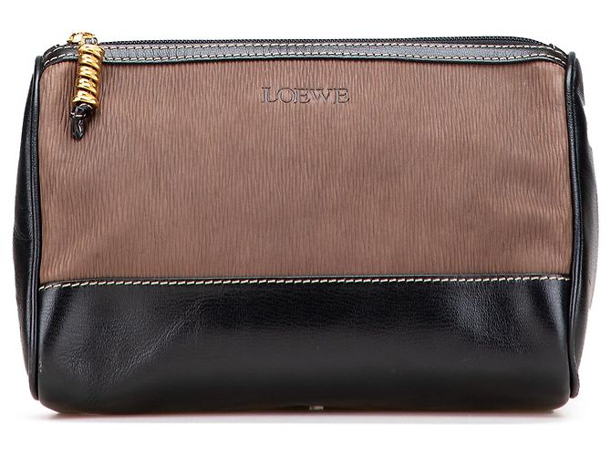 Braune Leder Velazquez Tasche von LOEWE