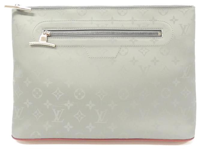 Louis Vuitton Monogram Pochette Cosmos Shoulder Bag Grey Cloth  ref.2347313