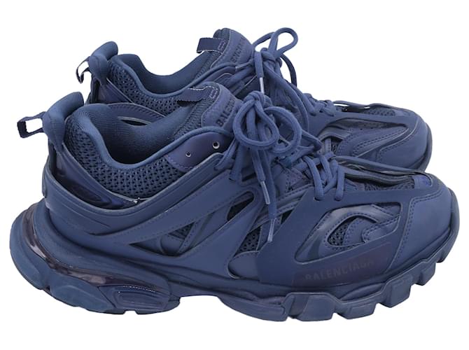 Balenciaga Track Sneakers in Navy Blue Polyurethane Plastic  ref.2348110