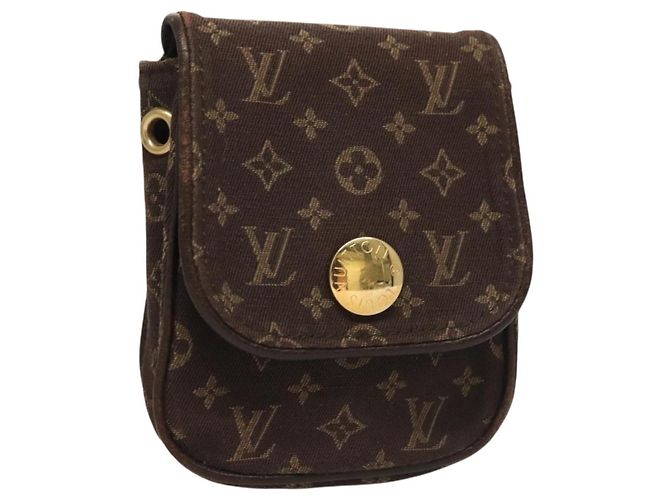 LOUIS VUITTON Monogram Mini Pochette Cancun Pouch Marrone M95313 LV Auth bs27191