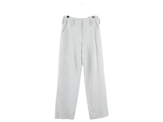 Saint Laurent Pantalones rectos de algodón
