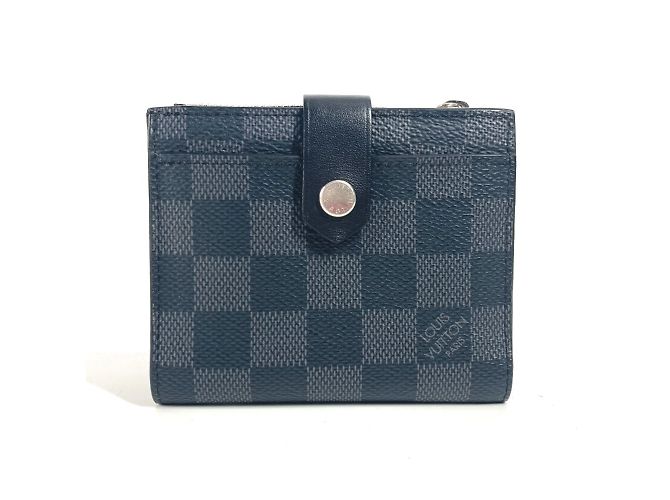 Louis Vuitton Damier Graphite Multiport Carte Compact Wallet Black