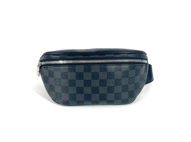 Bolsa de Ombro Damier Graphite Louis Vuitton Preto