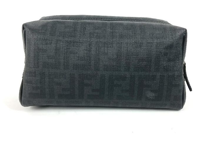 Fendi Zucca Logo Pouch Black