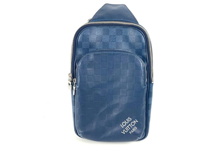 Bolsa transversal Damier Squared Avenue da Louis Vuitton Azul marinho