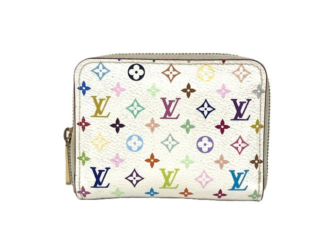 Louis Vuitton Monogram Multicolore Coin Purse Pink White