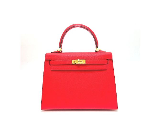 Hermès Borsa Hermes Kelly 25 Rosso