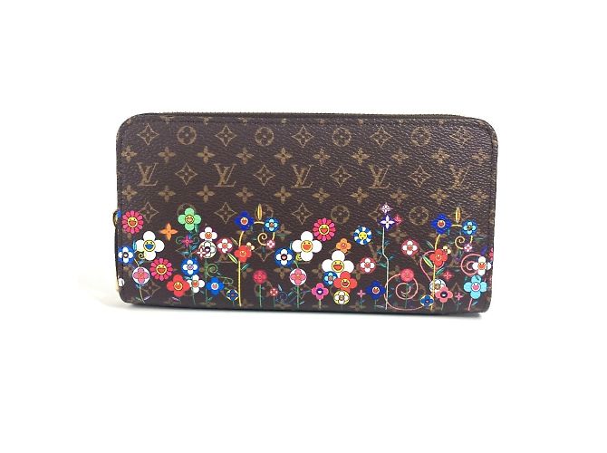Cartera larga Monogram Louis Vuitton Castaño