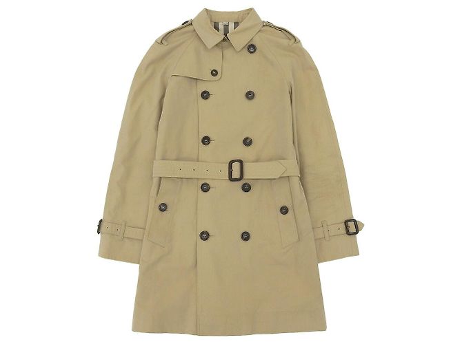 Burberry Kids Trench Coat Cotton Beige