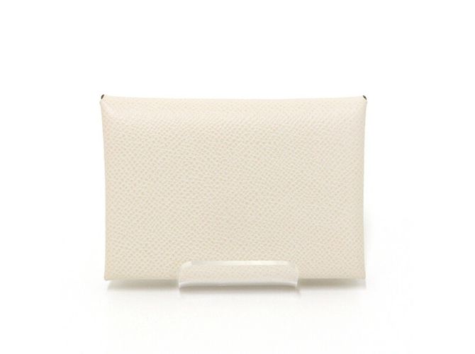 Monedero de cuero Epsom Calvi Duo de Hermès