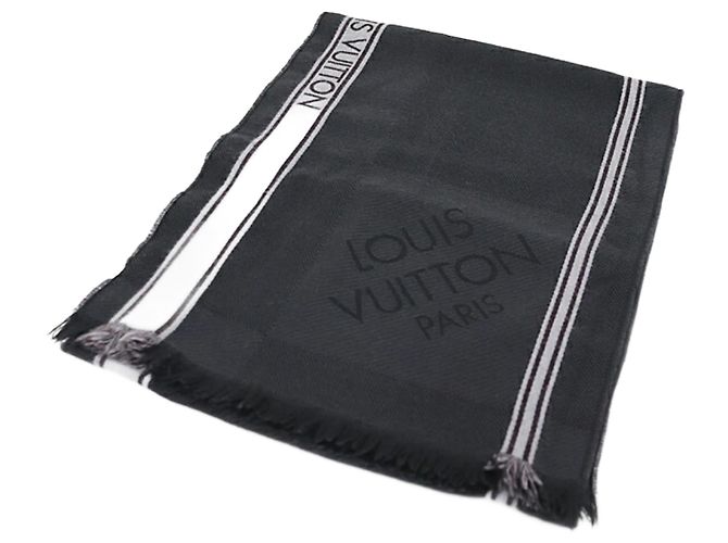 Louis Vuitton Echarpe Messager Damier Geant Anthrazitgrau 