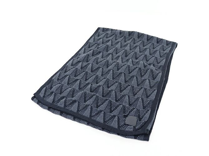 Bufanda Louis Vuitton Gaston V en gris Castaño