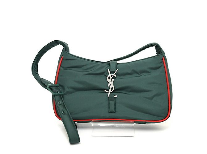 Bolso de hombro Le Cin Cassette de Saint Laurent YSL Roja Verde Caqui