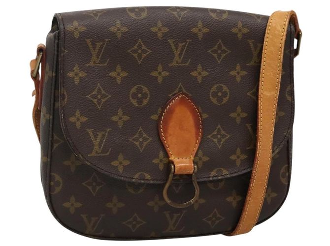 LOUIS VUITTON Monogram Saint Cloud GM Bolsa de Ombro M51242 LV Auth BA3705 Monograma