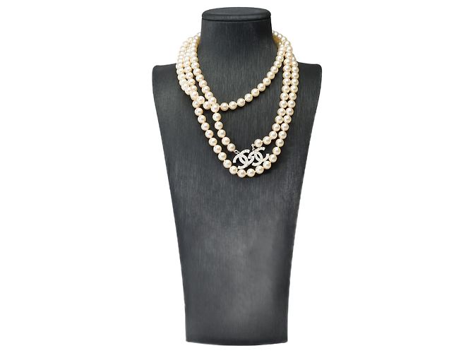 Gioielli CHANEL in Perla Bianca - 102221 Bianco