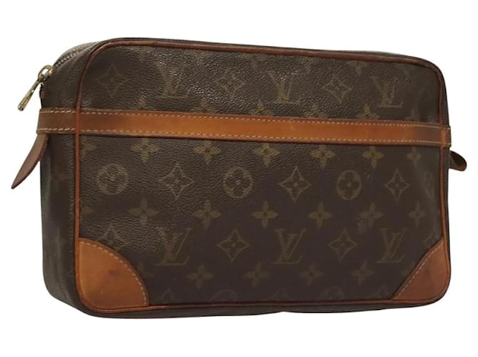 LOUIS VUITTON Monogram Compiegne 28 Clutch Bag M51845 LV Auth 128348 Cloth  ref.2352848