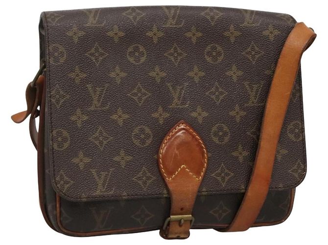 LOUIS VUITTON Monogram Cartouchiere GM Bolsa de Ombro M51252 LV Auth ep9468