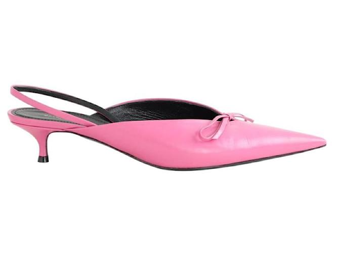 Balenciaga Leather heels Pink  ref.2352985