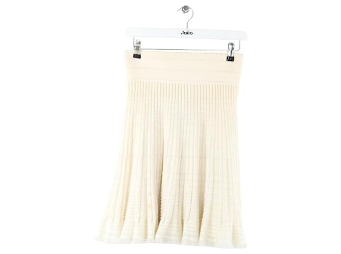 Autre Marque Wool skirt Cream  ref.2353021