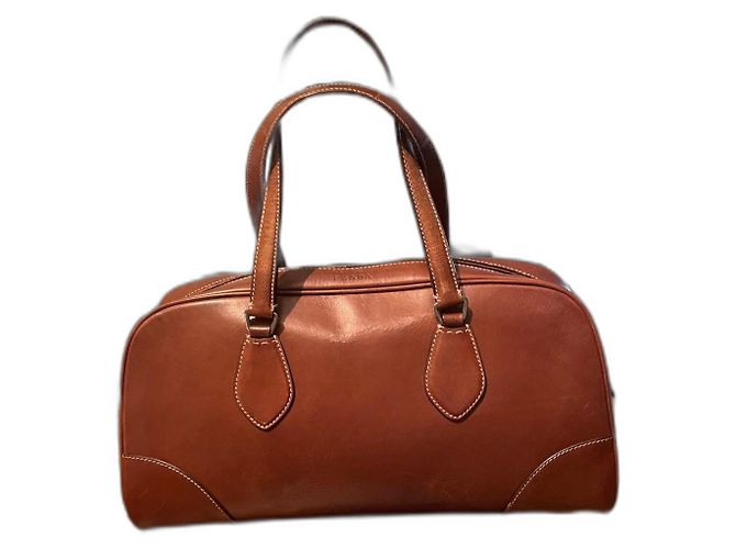 Bolsa de mão Prada de pele de pelo cor de avelã