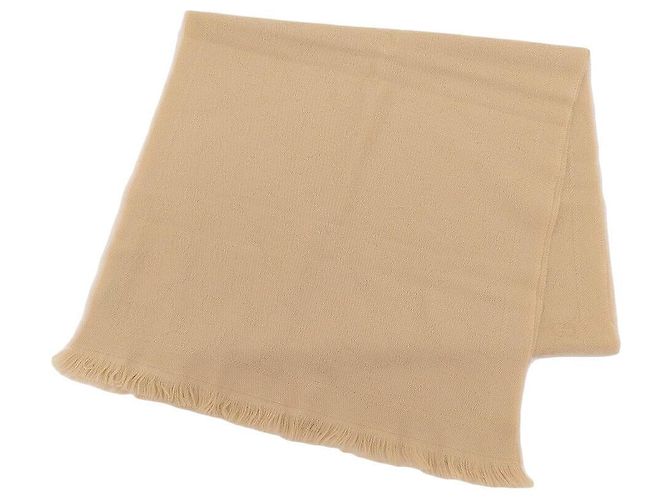 Gucci Cachecol de lã 100% com logo G entrelaçado bege