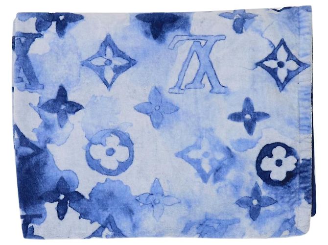 Louis Vuitton Blue watercolour beach towel