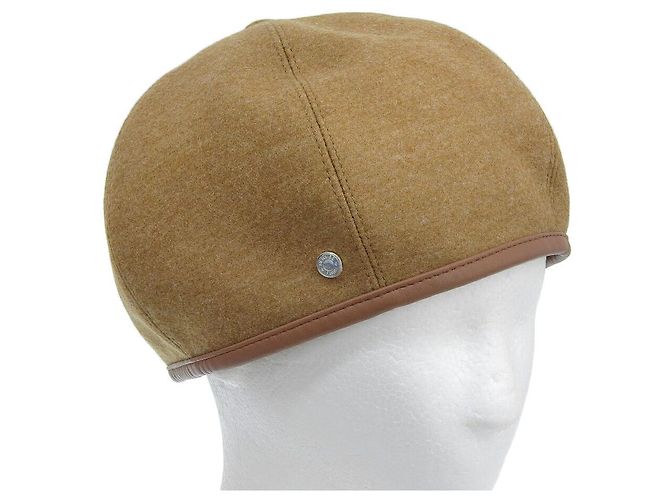 Hermès Hut Beret Hermes Saint Honore Hellbraun 