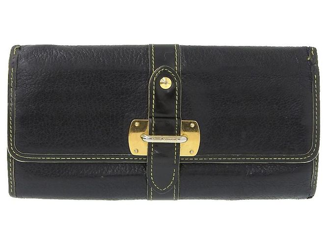 Cartera Larga Suhali M95645 de Louis Vuitton Negro Gris