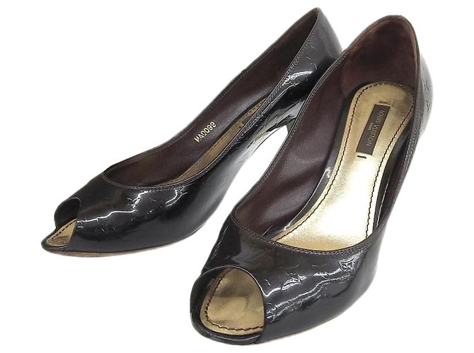 Talons Monogram Vernis Louis Vuitton Noir