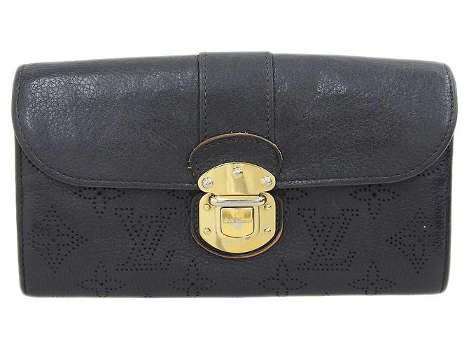 Louis Vuitton Mahina Iris Long Wallet Black