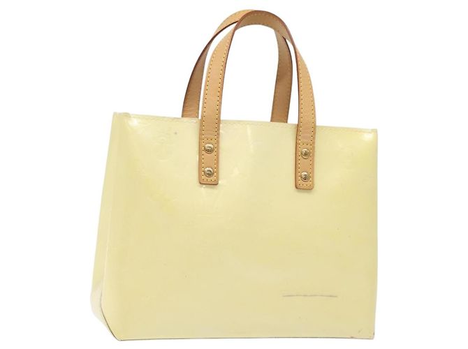LOUIS VUITTON Monogram Vernis Reade PM Handtasche Perle M91336 LV Auth ep9403