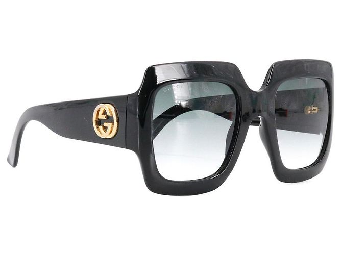 GUCCI - Occhiali da sole Gucci in plastica nera Nero