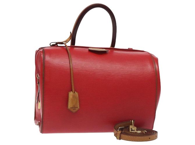 LOUIS VUITTON Epi Dock PM Handtasche Rot M93246 LV Auth 129848