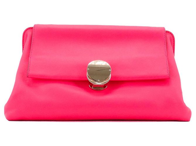 CHLOÉ - Bolsa de ombro Chloé Penélope em couro rosa liso